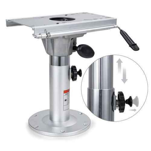 NORTHCAPTAIN Adjustable Aluminum Marine Boat Seat Pedestal with Slide,Silver, US $125.99, image 3