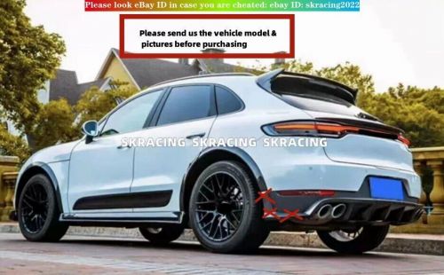 New gloss black car rear bumper diffuser lip spoiler for porsche macan 2014-2020