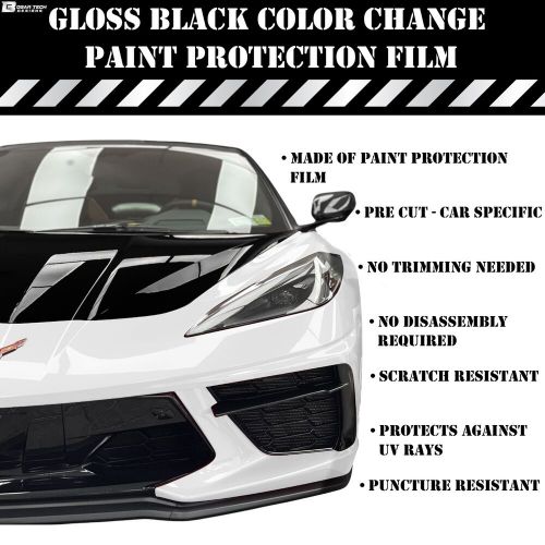 Pre cut for mazda cx-5 2017+ hood gloss black paint protection film kit
