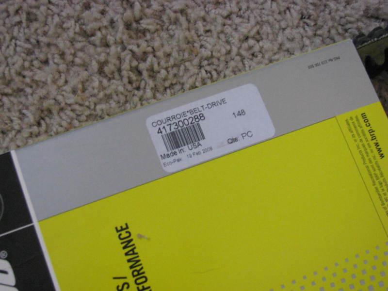 NEW Skidoo Drive Belt MXZX 440 600 600RS MXZ X Racer 440X 417300288, US $99.99, image 2