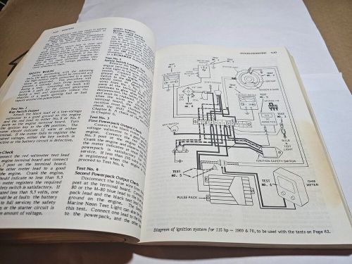 1958-1972 JOHNSON / EVINRUDE OUTBOARD MOTOR TUNE-UP & REPAIR BOOK MANUAL BOAT, US $29.95, image 6