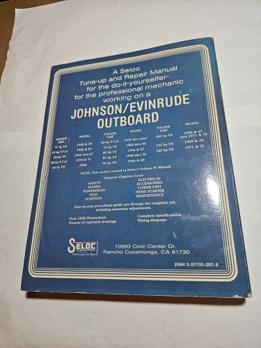 1958-1972 JOHNSON / EVINRUDE OUTBOARD MOTOR TUNE-UP & REPAIR BOOK MANUAL BOAT, US $29.95, image 17