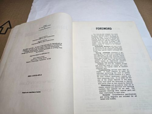 1958-1972 JOHNSON / EVINRUDE OUTBOARD MOTOR TUNE-UP & REPAIR BOOK MANUAL BOAT, US $29.95, image 27