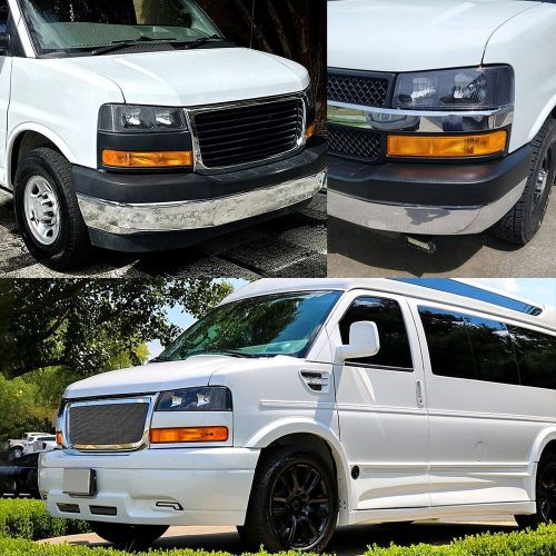 For 03-2024 Chevy Express/GMC Savana 1500-4500 Headlights Lamps Black Left+Right, US $116.99, image 11