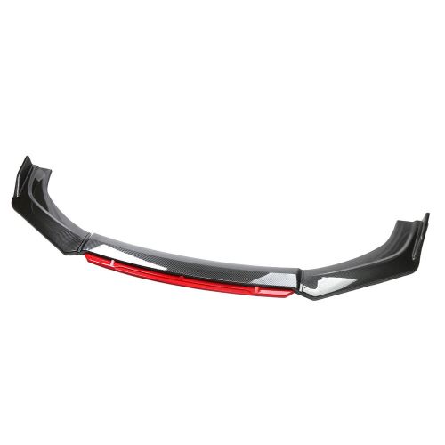 Front Bumper Lip Spoiler Splitter Carbon Black Red For Nissan Sentra SE-R Sedan, US $78.68, image 3