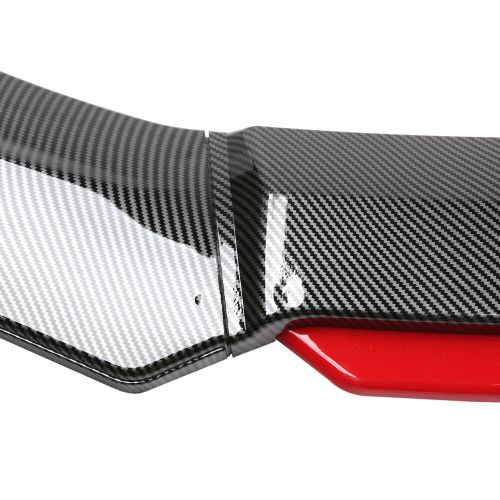 Front Bumper Lip Spoiler Splitter Carbon Black Red For Nissan Sentra SE-R Sedan, US $78.68, image 7