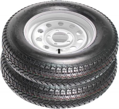 ST205/75D15 Trailer Tires and Wheels 15" 6PR 5 Lug on 4.5" Load Range C set of 2, US $184.99, image 4