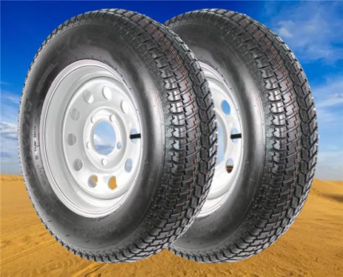 ST205/75D15 Trailer Tires and Wheels 15" 6PR 5 Lug on 4.5" Load Range C set of 2, US $184.99, image 5