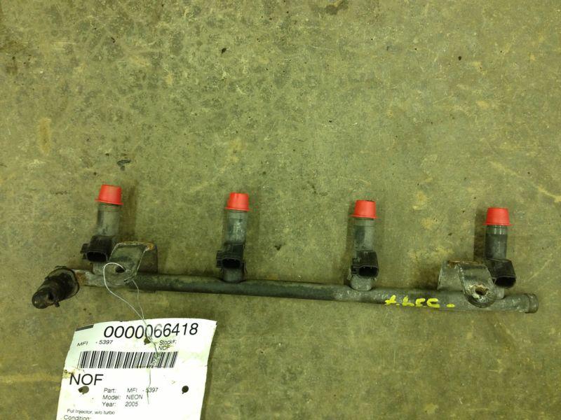 2005 dodge neon fuel rail with injectors 2.2