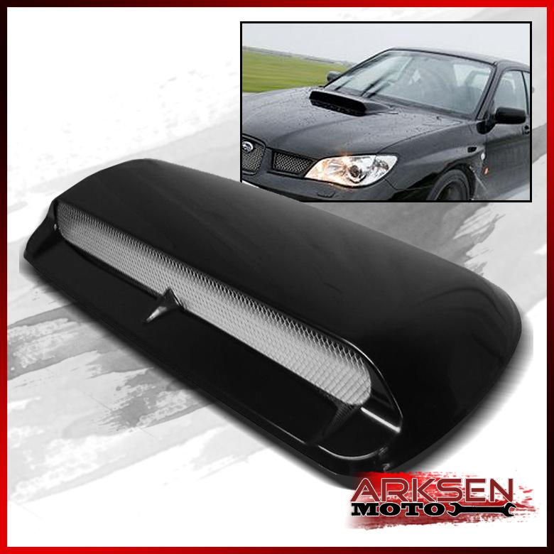 Find Turbo Racing STI WRX Style JDM Black Front Hood Scoop+Mesh & 3M