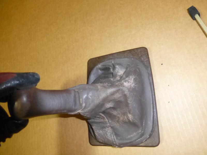 Find PORSCHE 944 924 EARLY MODEL BROWN LEATHER SHIFT BOOT WTH SHIFTER