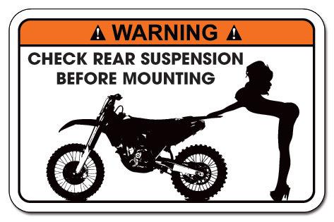 Funny warning decal sticker yamaha,honda 450,suzuki,ktm,kawasaki part - mounting