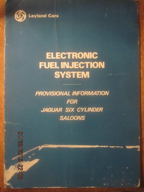 Electronic fuel injection system manual jaguar six cylinder saloons xj6 1977