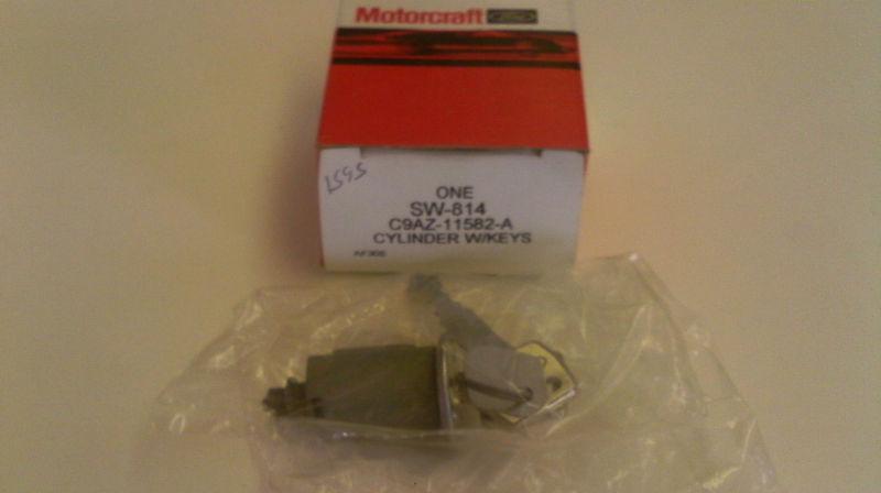 1967 1968 1969 mustang cougar torino falcon ignition lock cylinder & keys nos