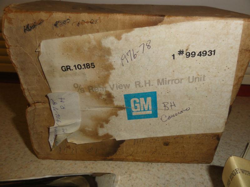 NOS '70-'81 Chevrolet Camaro Firebird Passenger Side Chrome Mirrror 994931 74 78, US $25.00, image 5