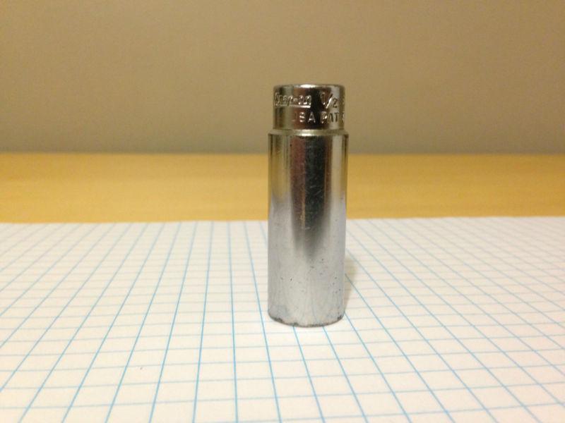 Snap-on 1/4" drive 1/2" deep 6 point socket