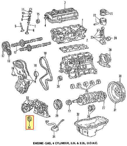 Toyota 9031142035 genuine oem factory original front crank seal