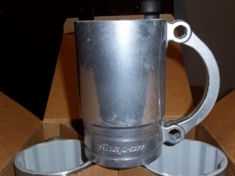 Snap on tools (4) flankard stein half moon wrench ratchet socket mug set new