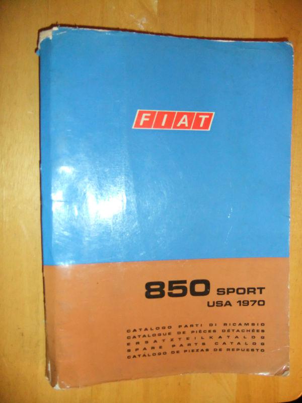 Original fiat 850 sport (usa) 1970 spare parts catalog manual