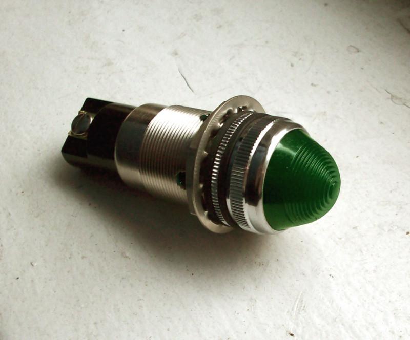 Vintage green beehive dash gauge panel light hot rod nos 1" dead stock dialco