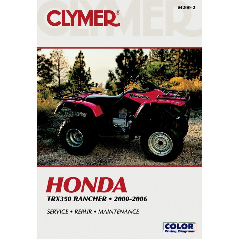 Clymer m200-2 repair service manual honda trx350 rancer 2000-2006