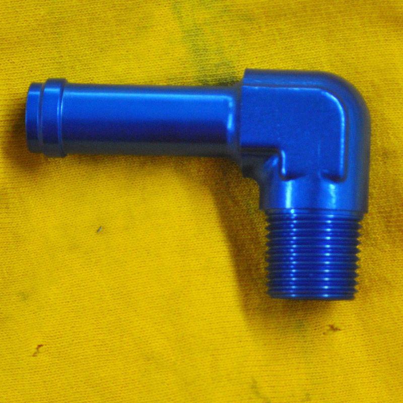 Pro series 1/4 od hose barb end nipple to 1/8 npt fitting 90 degree