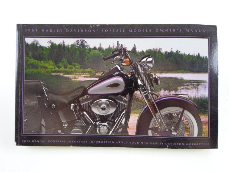 Harley davidson 2001 softail models owners manual 99469-01 #3
