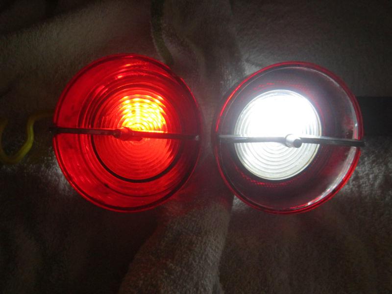 1961 cadillac lower tail light & back up lens pair used