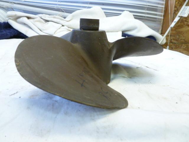 OMC JOHNSON 3-BLADE 10.5 X 11 BRASS PROP MICHIGAN AMC650 BOAT MOTOR OUTBOARD, US $58.99, image 2