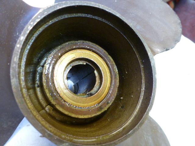 OMC JOHNSON 3-BLADE 10.5 X 11 BRASS PROP MICHIGAN AMC650 BOAT MOTOR OUTBOARD, US $58.99, image 6