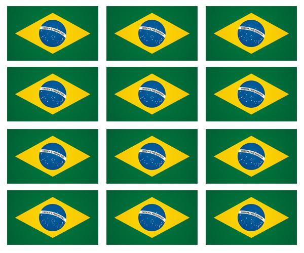 Brazil flag decal 12 2"x1.2" brazilian vinyl hard hat helmet sticker zu1