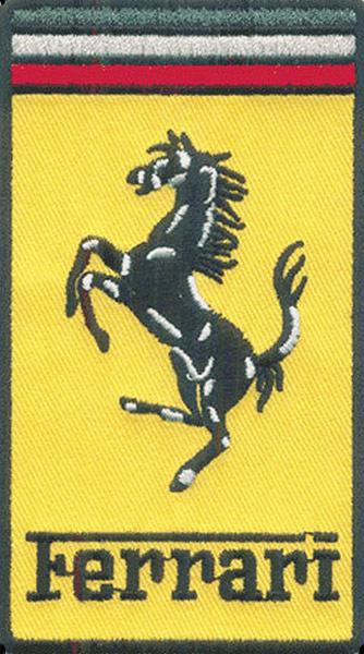 Ferrari iron on  emroidered jacket vest hat patch 