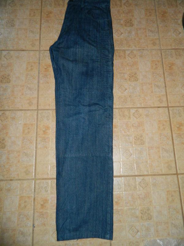 Find * Kevlar*Sliders Motorcycle Riding Pants*Dark Blue Denim*Size 34W