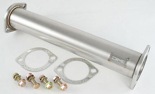 Dme polished stainless steel 3" test pipe for evolution evo 8 9 2003-2006