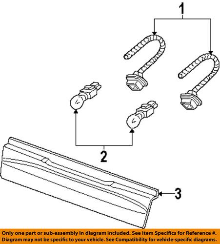 Ford oem 6l2z13550a license lamps-rear-license lamp