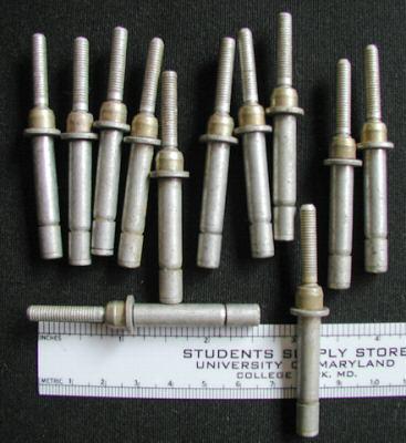 Aircraft hardware (12) new surplus huck bolts wing spar rivets