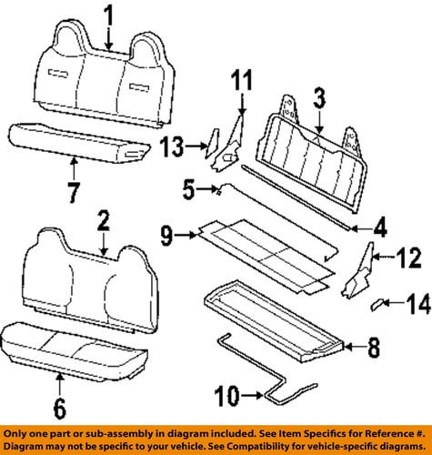 Ford oem 4c3z25632a22aa front seat-seat cushion pad