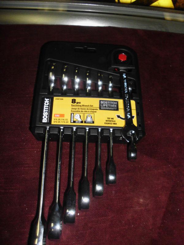 New bostitch 8 piece ratcheting wrench set