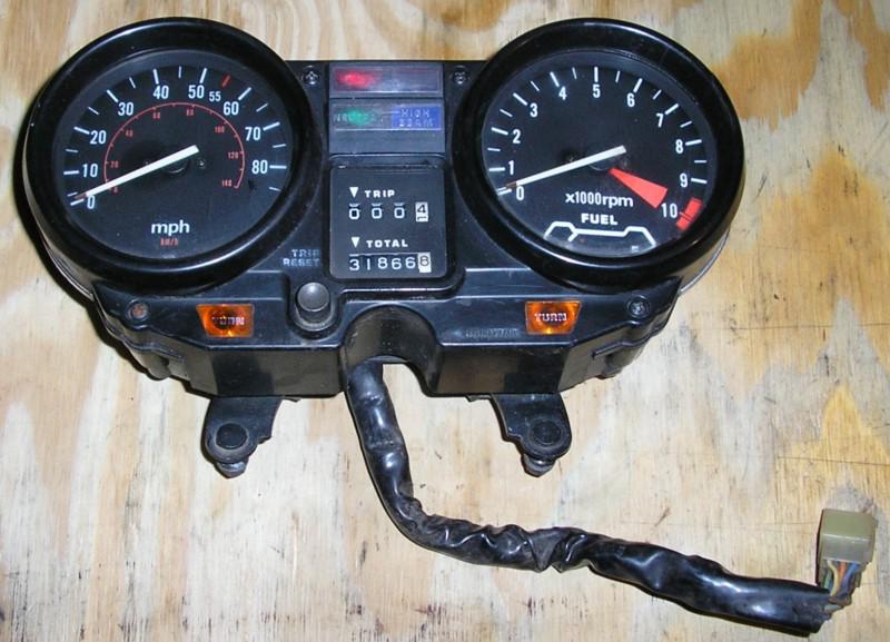 1982 honda cb750sc nighthawk instrument gauges - speedometer tachometer