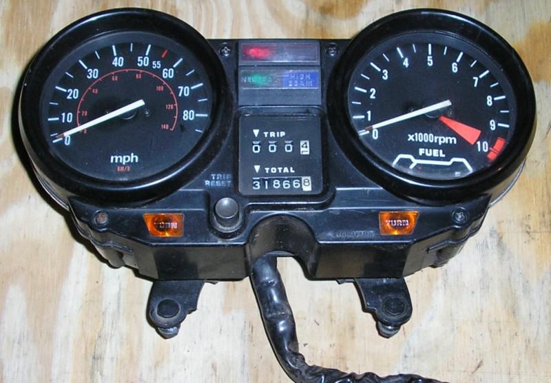 1982 HONDA CB750SC NIGHTHAWK Instrument Gauges - Speedometer Tachometer, US $49.99, image 10