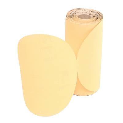 Sandpaper discs gold psa linkrol aluminum oxide 6"diameter 120 grit set of 100