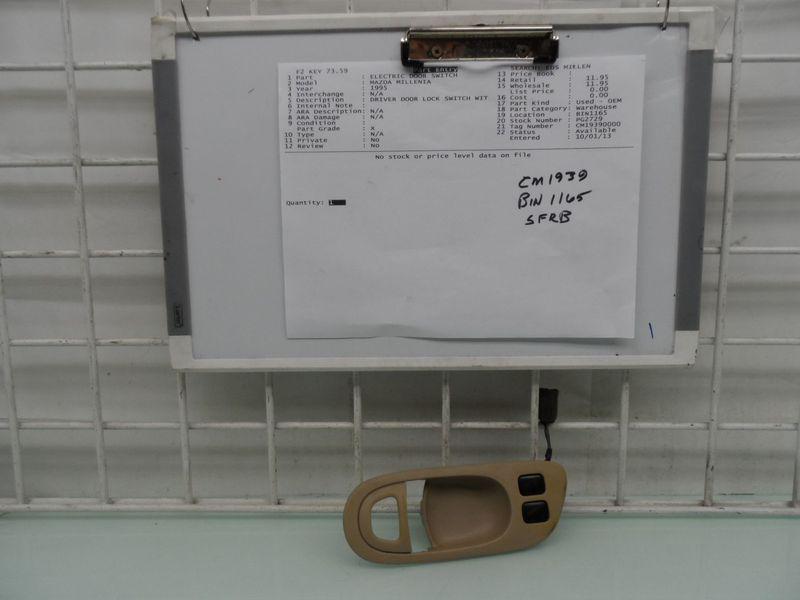 DRIVER DOOR LOCK SWITCH WITH BEZEL TAN OEM MAZDA MILLENIA 1995, US $11.95, image 8