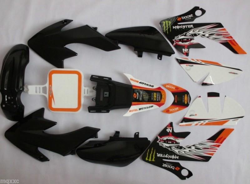 3m graphic kit decals sticker & full plastic for honda dirt pit bike xr50 crf50