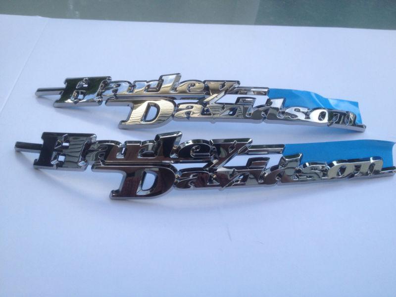 Chrome harley davidson emblems street glide flhx 2009-2013 tank medallion badge 