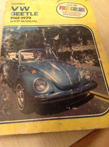 Vw beetle 1961-1979 shop manual