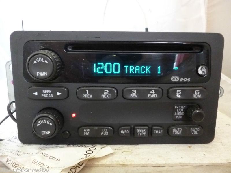 00-05 chevrolet impala malibu venture radio cd 10310456 factory *