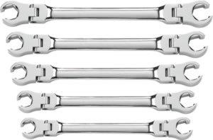 Kd 81910 gearwrench 5 pc. flex flare nut wrench set sae