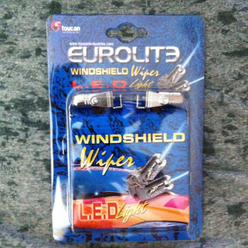 Find NEW SET OF UNIVERSAL EUROLITE WINDSHIELD WIPER CLEAR LED LIGHTS in