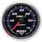 Autometer cobalt series-boost gauge 2-1/16" electrical full sweep 60 psi 6170