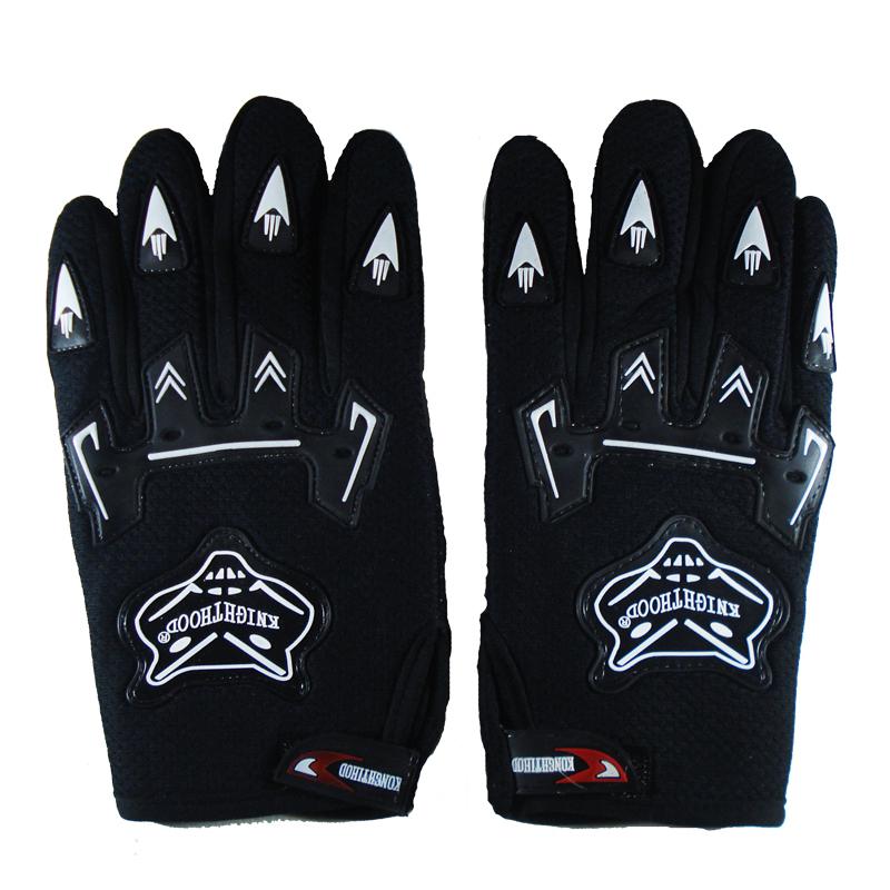 Black full fiber glove knighthood fox design ski biker bb gun motorcycle mobile